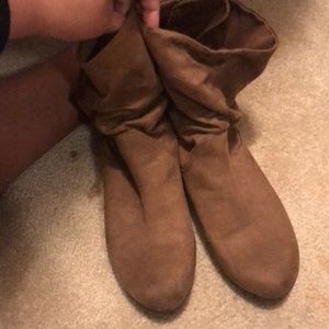 Brown above ankle boots
